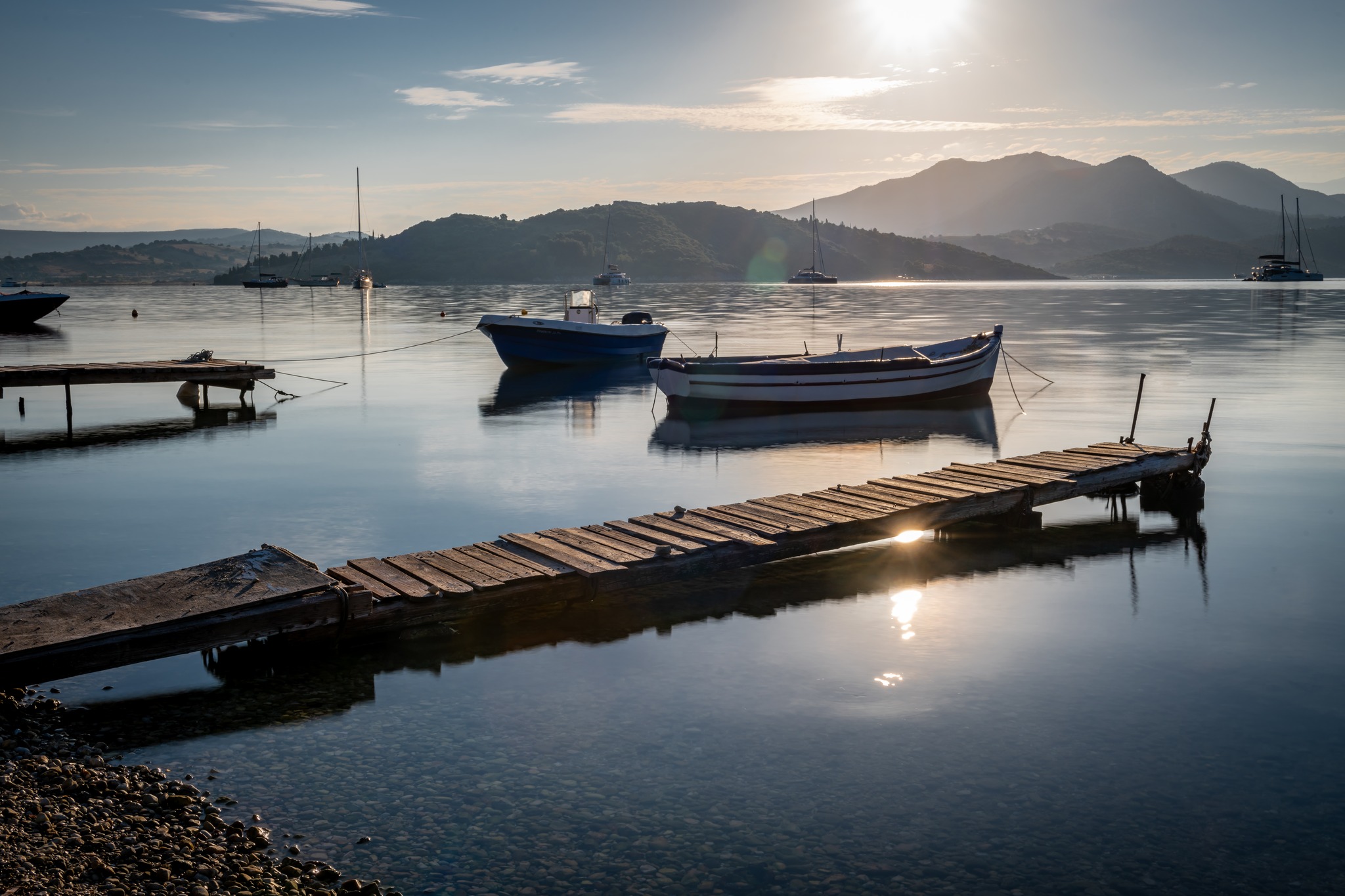 Fishing boats in the bay